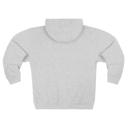 Fresh Minimalist Zip Hoodie — Light Grey "Fresh" Chest Zip-Up