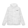 Fresh White Camo Windbreaker Jacket — Lightweight Full‑Zip Hooded Outerwear